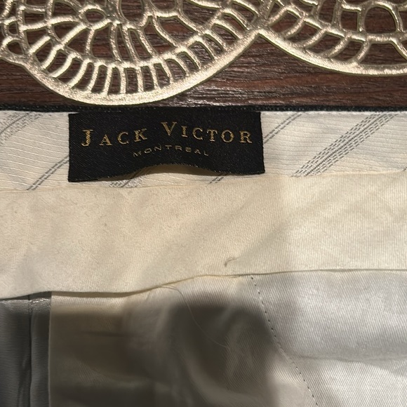 Jack Victor Pleated Wool Trousers - Picture 2 of 4